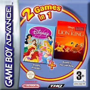 2 Games in 1 - The Lion King + Disney Princess